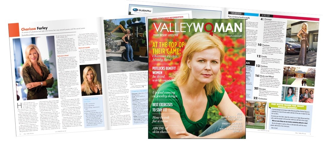 Charissa Farley Featured In Valley Woman Magazine